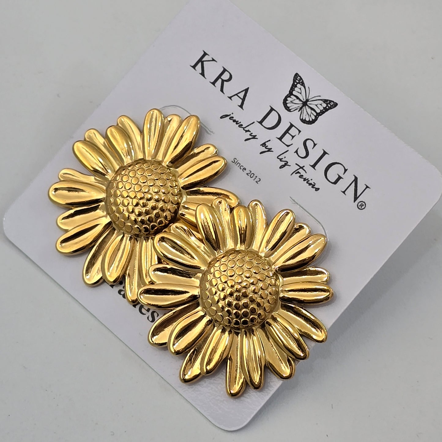 Aretes girasoles