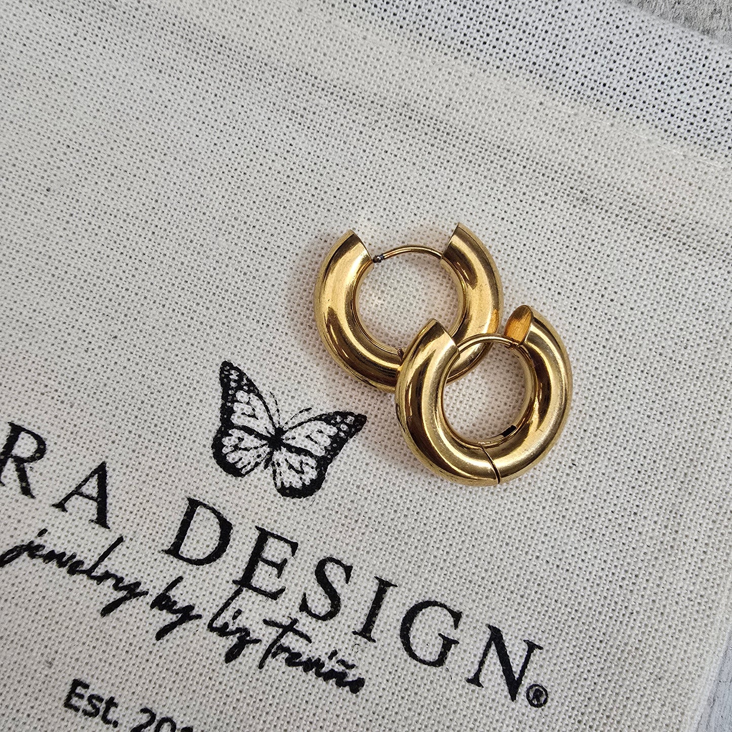 Arracadas chunky gold