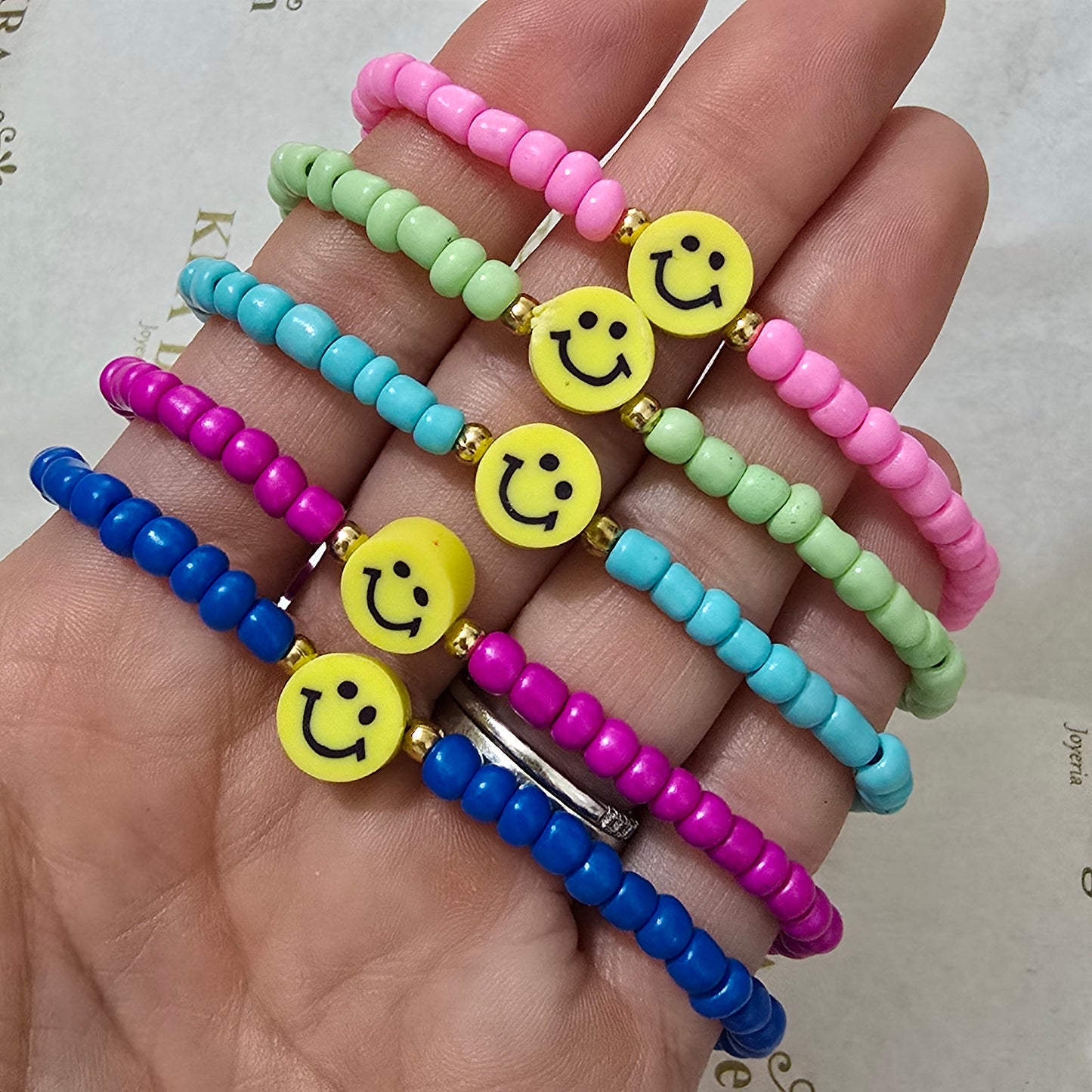 Pulseras Happy FACE
