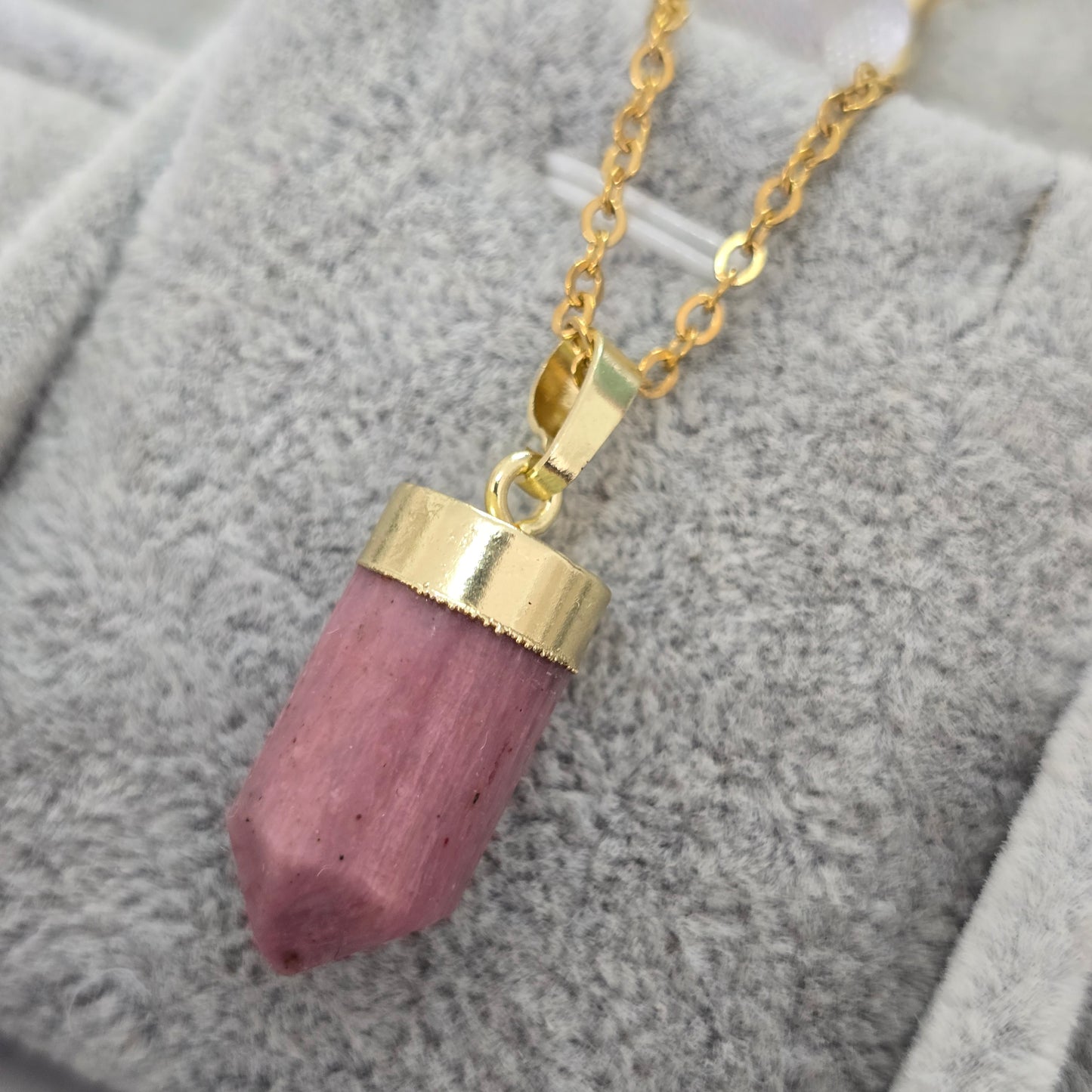 Cadena cuarzo rosa