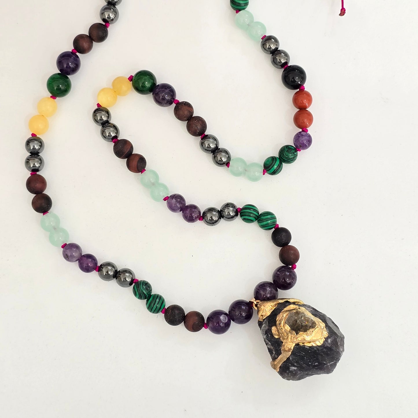 Collar de piedra amatista