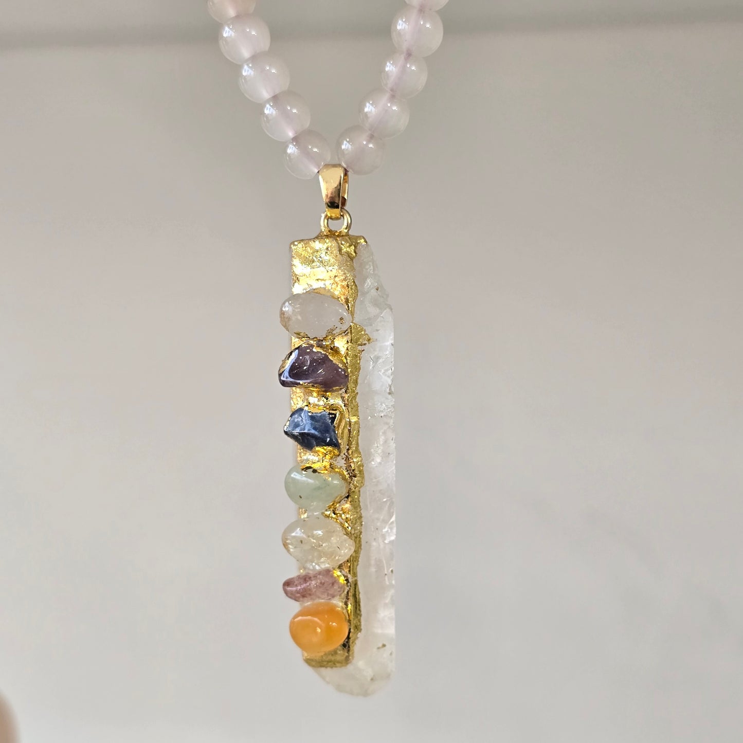 Collar largo de 7 chakras