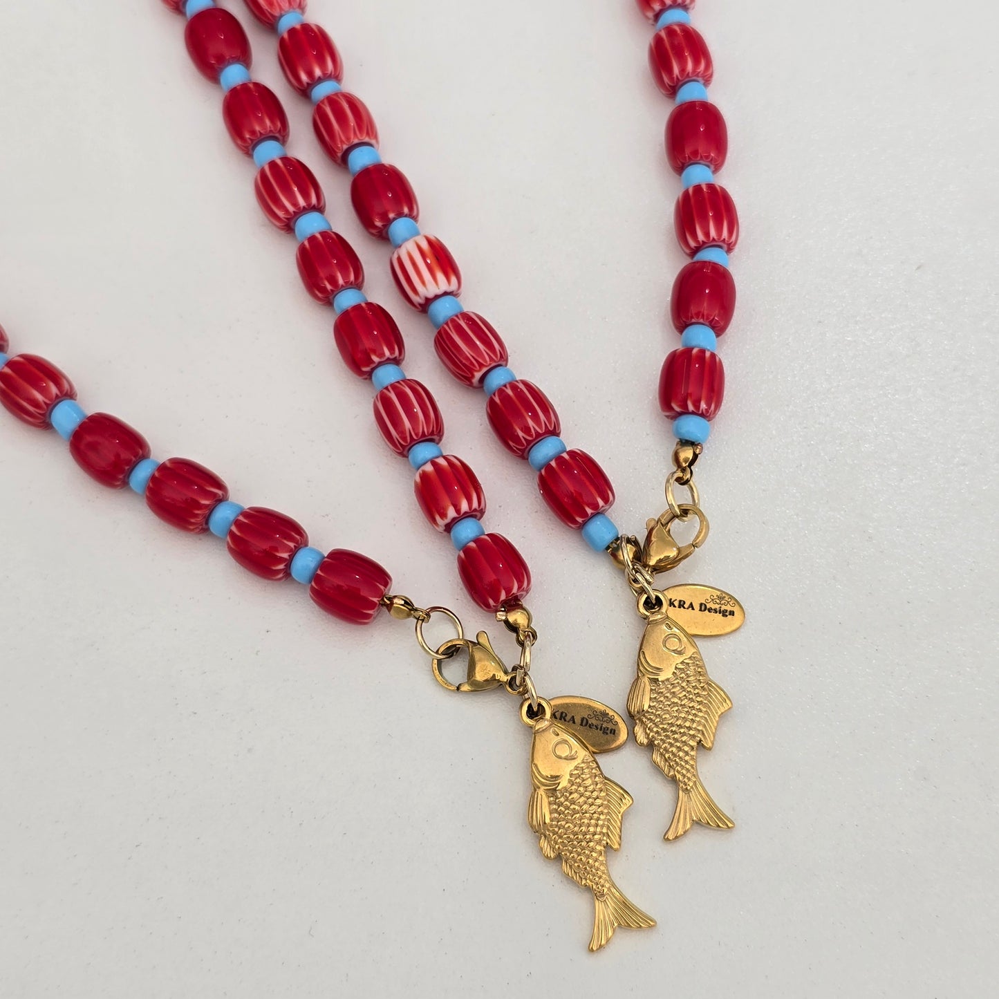 Collar pez rojo