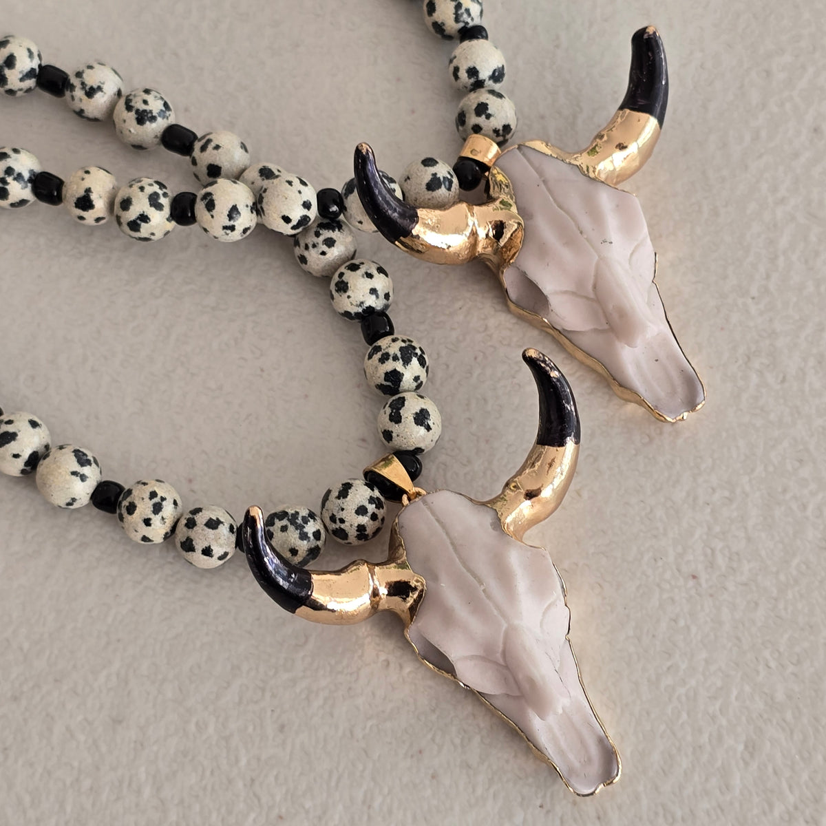 Collar toro con piedra vaca