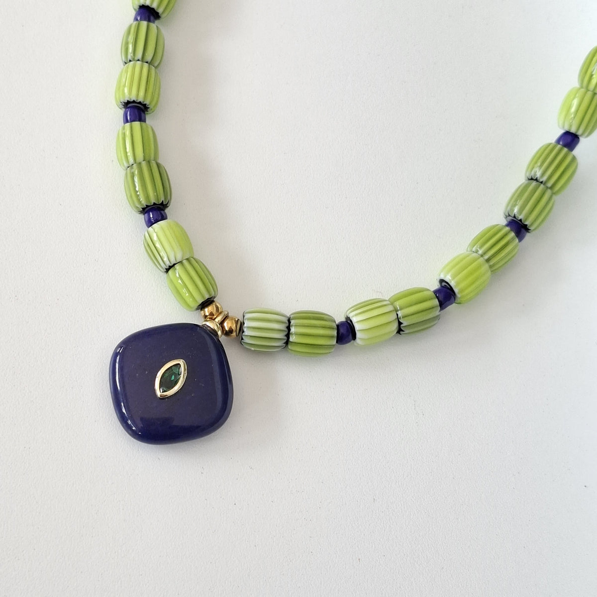 Collar cuarzo azul