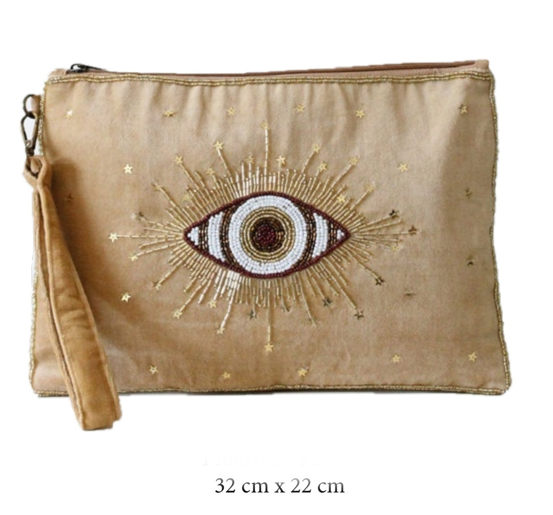 BOLSO OJO CAFE