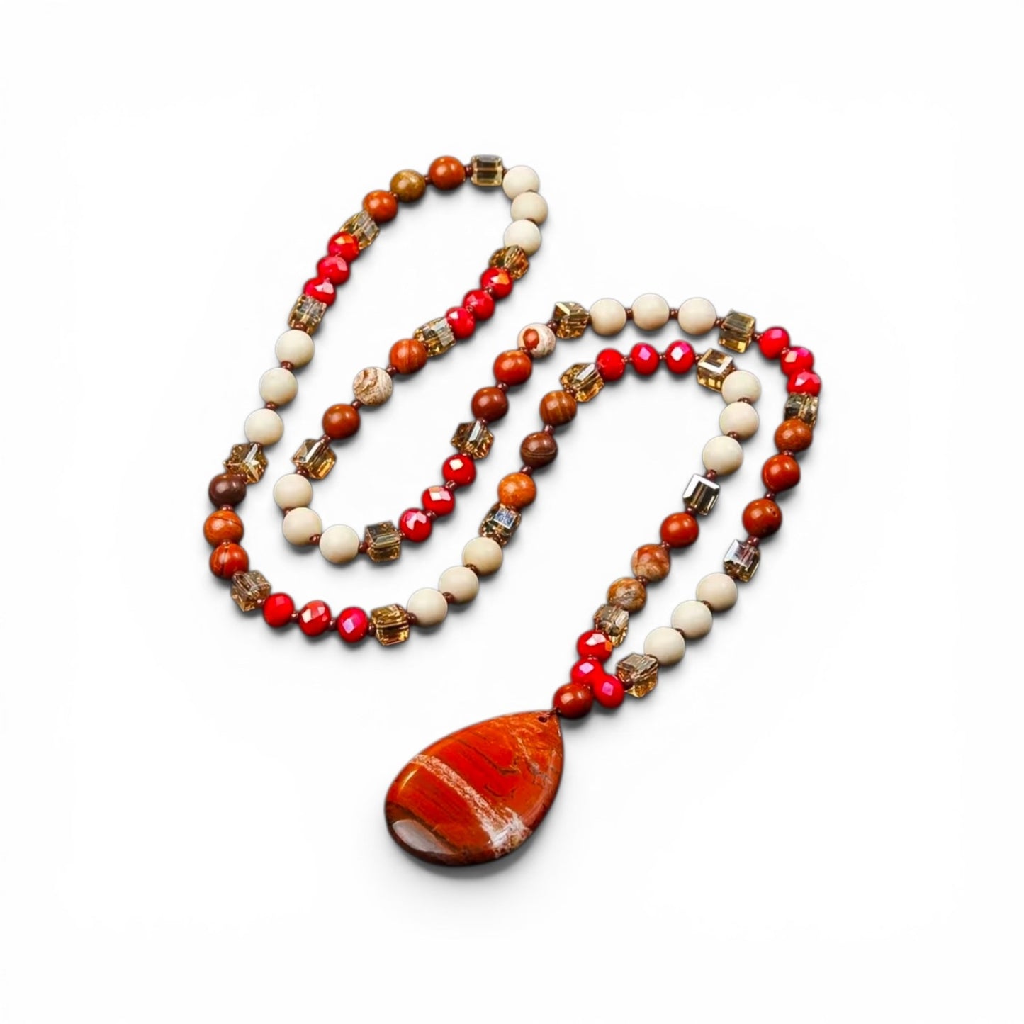 Collar cuarzo rojo