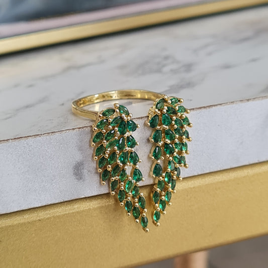 GREEN WINGS RING