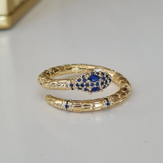 SNAKE BLUE RING
