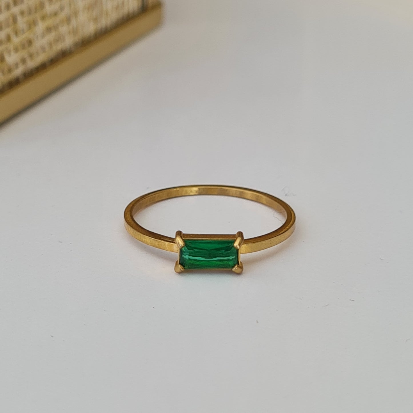 ANILLO ZIRCONIA VERDE