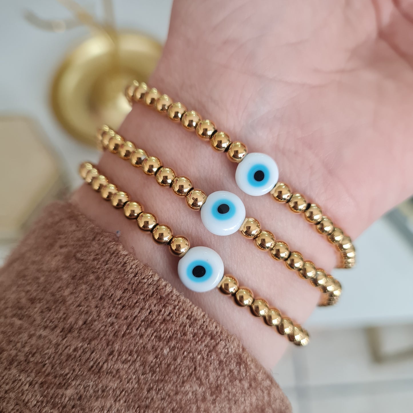 MINI BLUE EVIL EYE BRACELET