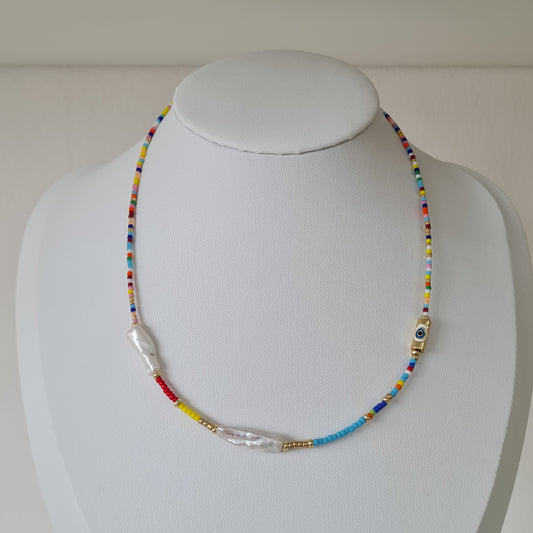 Collar colores piedras barrocas