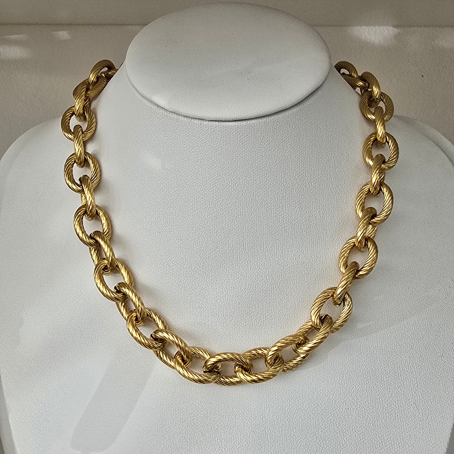 Collar eslabones rayados