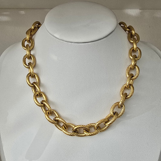 Collar eslabones rayados