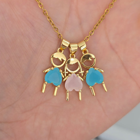 Cadena 3 dijes de niños