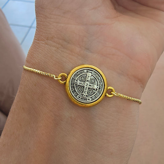 Pulsera de san benito ajustable