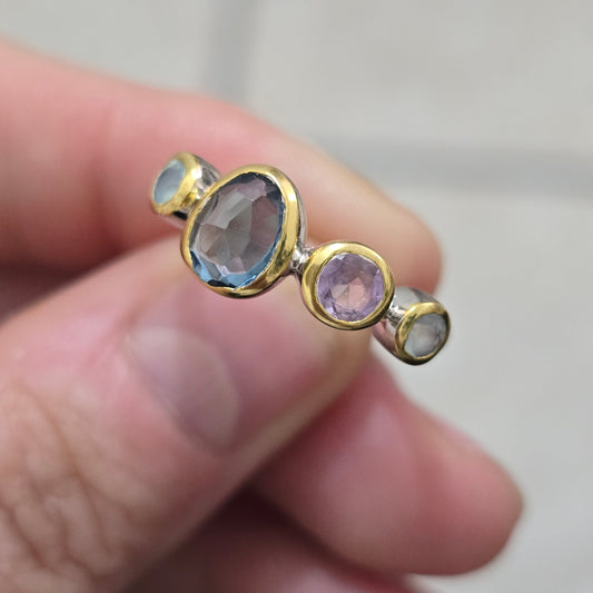 Anillo multi cuarzos
