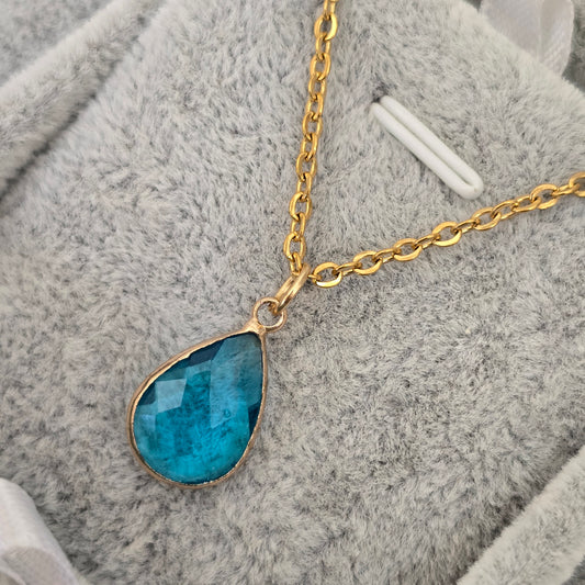 Cadena cristal austriaco baby blue