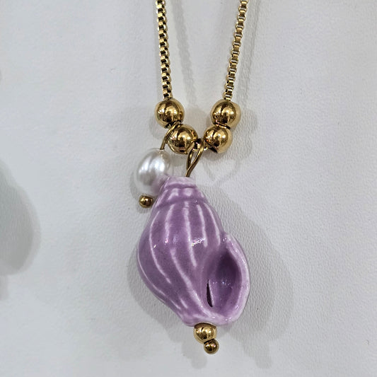 Cadena caracol morado
