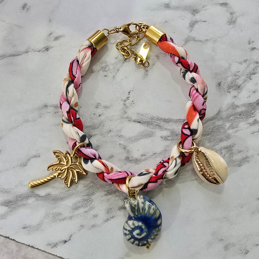 Pulsera trenzada palma