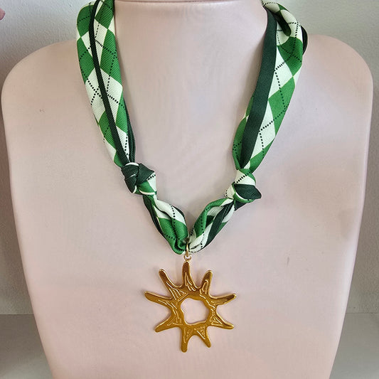 Collar liston verde sol