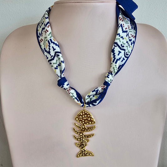 Collar liston esqueleto pescado