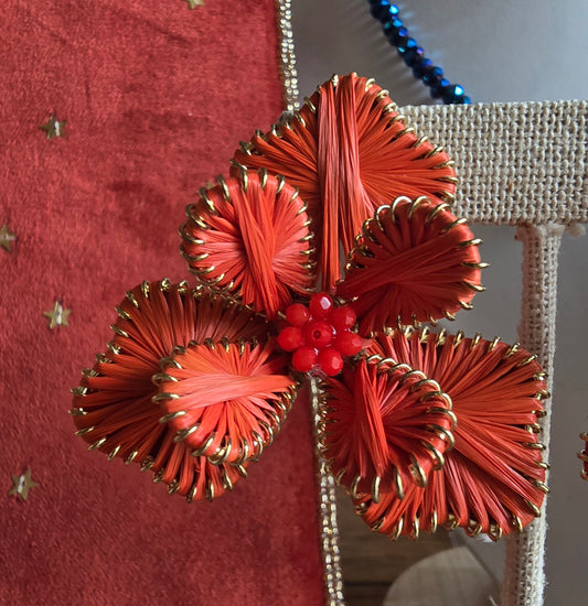 Aretes FLOR NARANJA