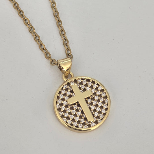 Cruz en circulo de micropave