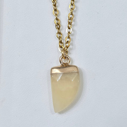 Cadena colmillo citrino