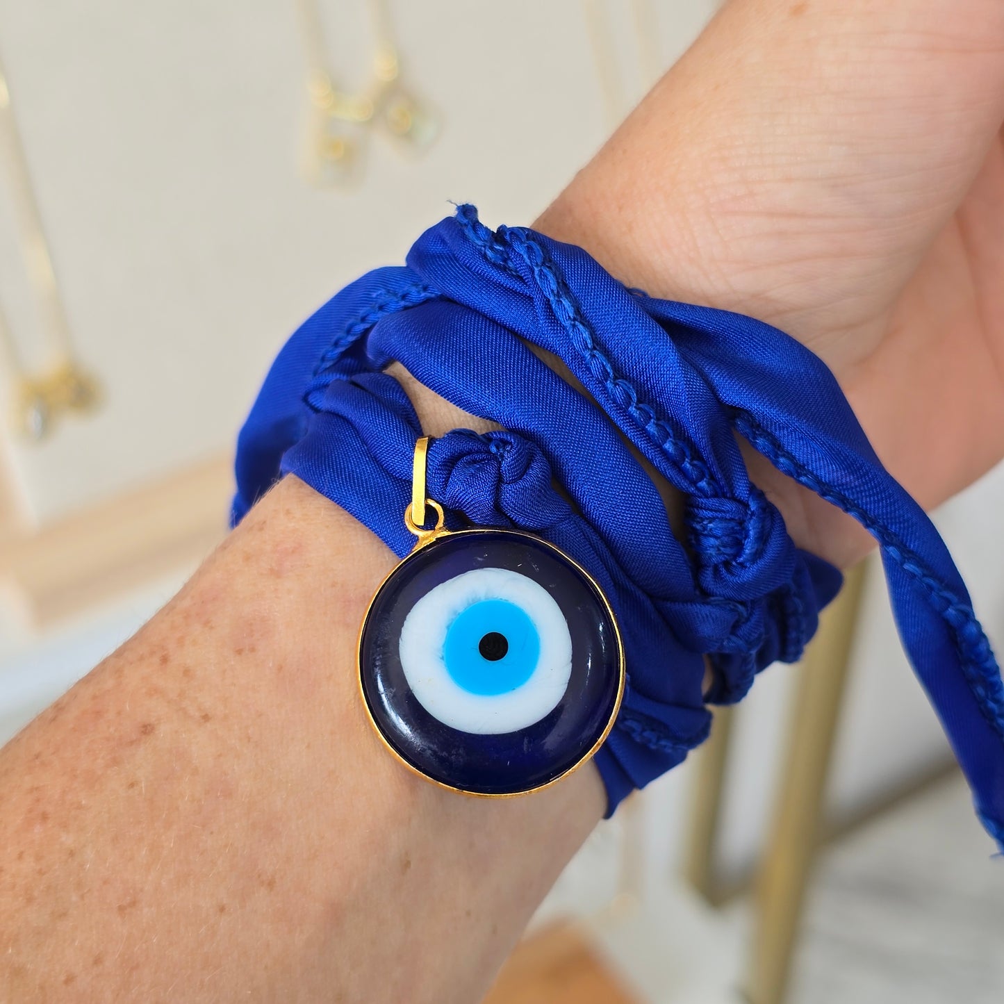 Pulsera de liston ojo turco