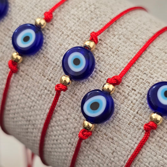 Pulseras ojo azul