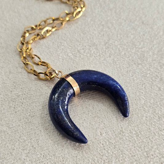 Cadena larga lapislazuli