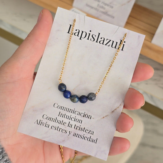 Cadena con intension lapislazuli