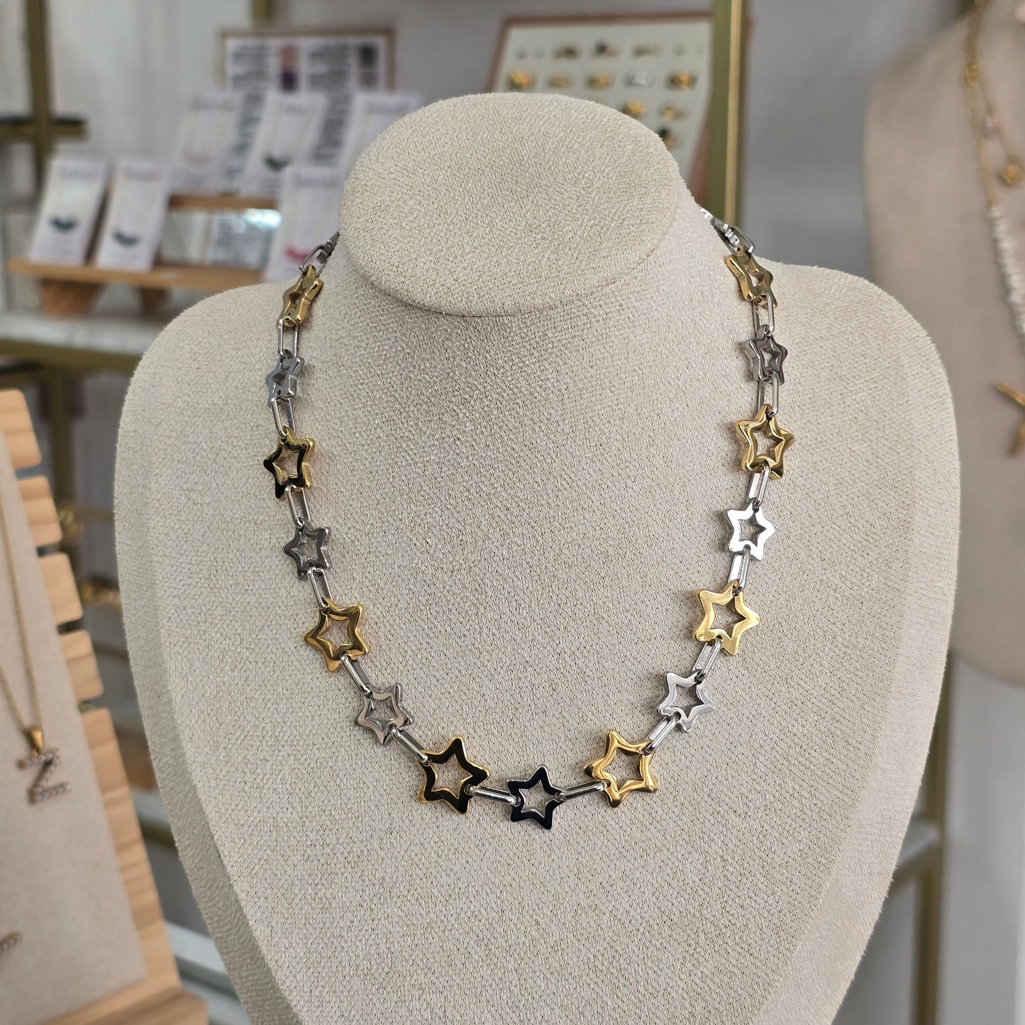 Cadena de estrellas bicolor