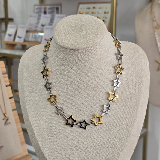 Cadena de estrellas bicolor