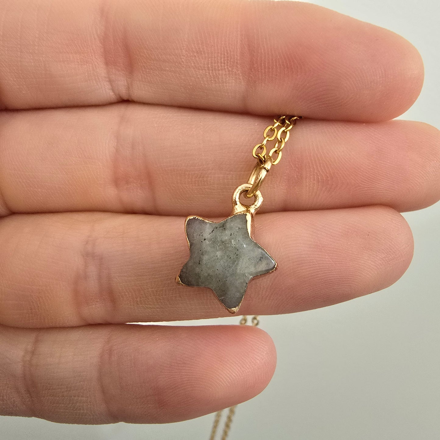 Cadena estrella labradorita