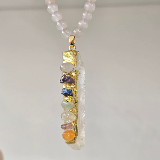 Collar largo de 7 chakras