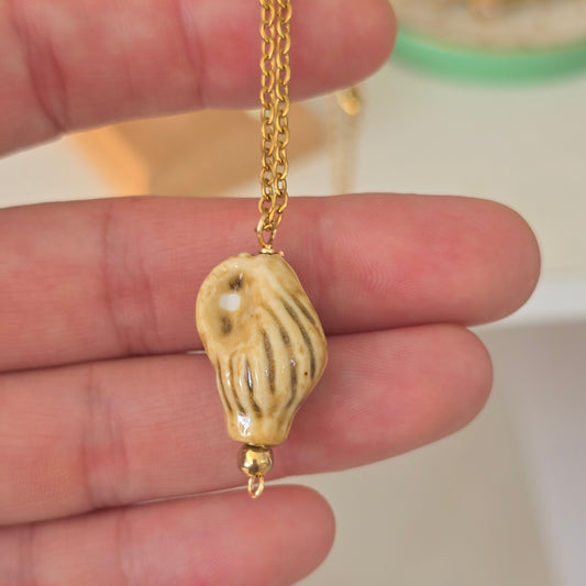 Cadena de caracol beige