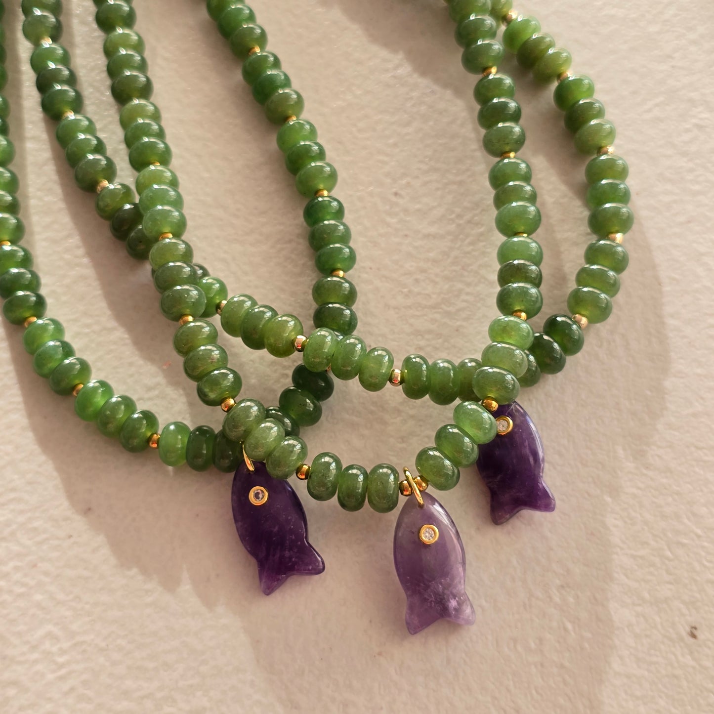 Collar pez morado