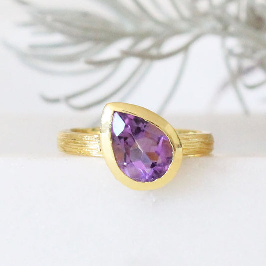 Anillo amatista