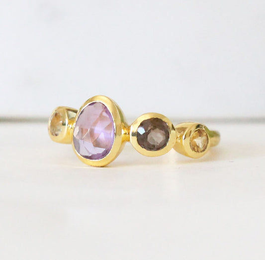 Anillo amatista