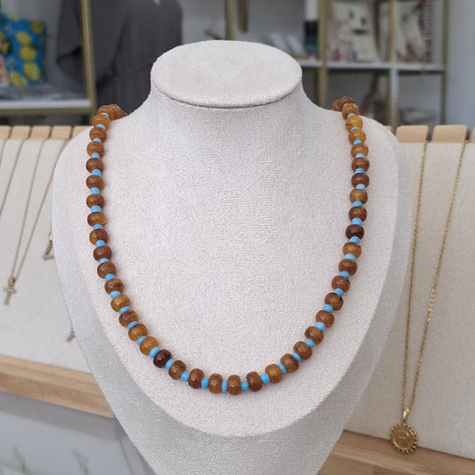Collar resina cafe