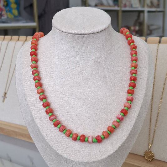Collar resina naranja