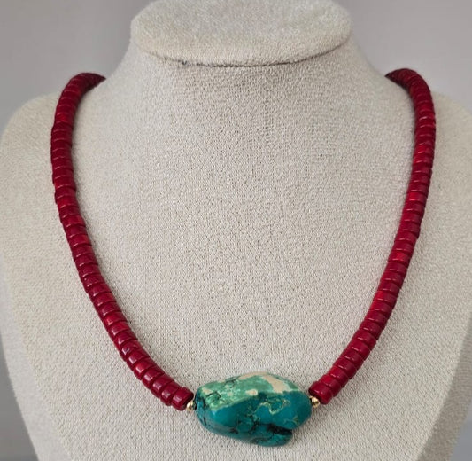 Collar turquesa