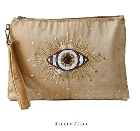 BOLSO OJO CAFE