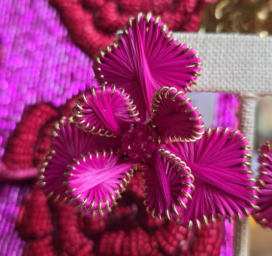 Aretes FLOR ROSA